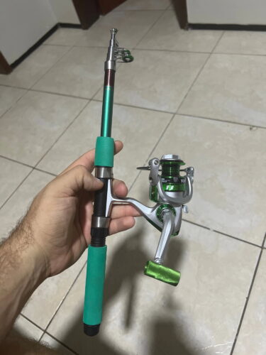 1.8-3.6M Telescopic Fishing Rod and Spinning Reel Fishing Set photo review